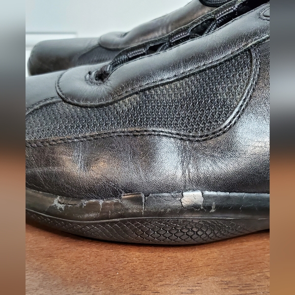 Prada Sneakers, Black, Size 11 - Picture 10 of 16